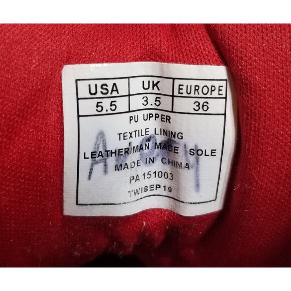 Love Pastry Dance Kids "pop tart" red glitter high-tops size 5.5 - Picture 7 of 10